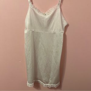 prettiest light and dainty white slip dress from total girl!
